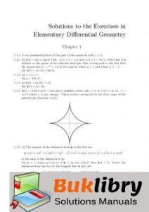 Elementary Differential Geometry Pressley Solution Manual Reader