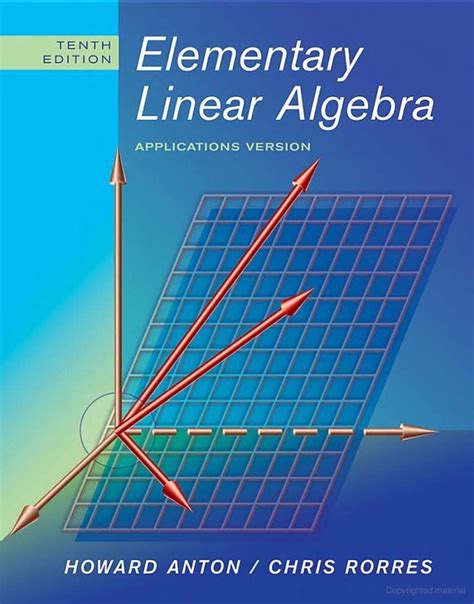 Elementary Linear Algebra 10th Edition Howard Anton Solution Manual Kindle Editon