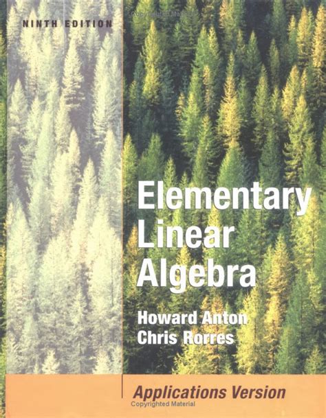 Elementary Linear Algebra Howard Anton 9th Solution PDF