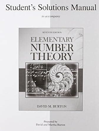 Elementary Number Theory Burton Solutions Manual Crack Epub