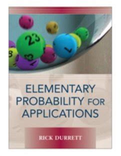 Elementary Probability For Applications Durrett Ebook Epub