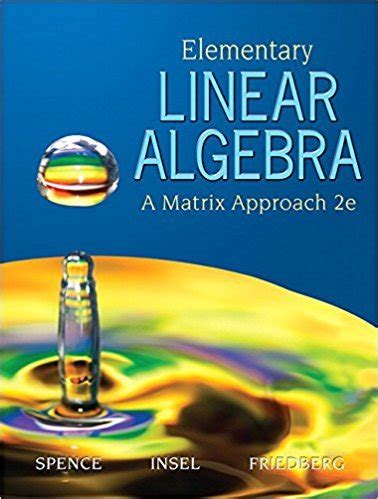 Elementary.Linear.Algebra.A.Matrix.Approach.2nd.Edition PDF