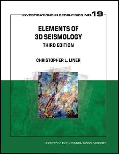 Elements Of 3d Seismology Ebook Reader