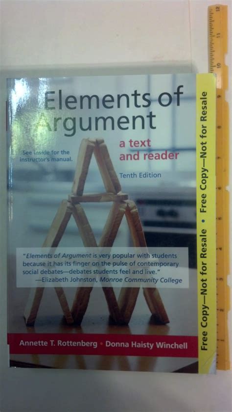 Elements Of Argument By Rottenberg And Winchell Ebook Epub