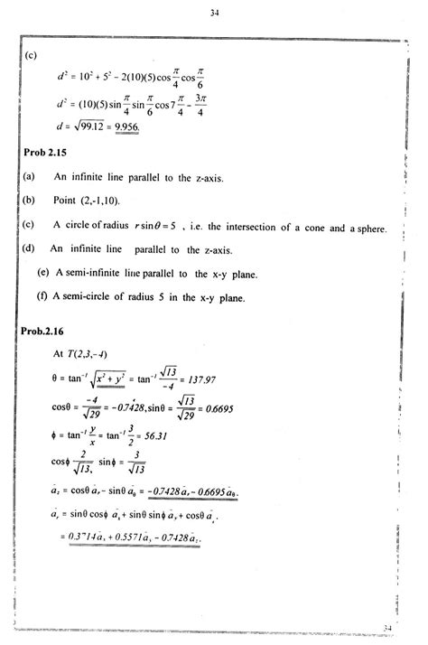 Elements Of Electromagnetics Sadiku Solutions PDF