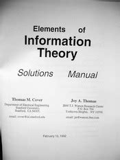 Elements Of Information Theory Solution Reader