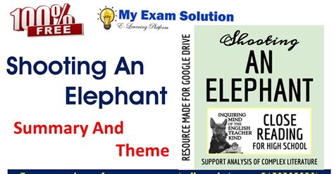 Elements Of Literature Answers Shooting An Elephant Kindle Editon