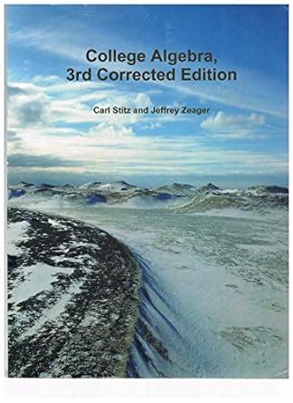 Elements of Algebra Corrected 3rd Printing Kindle Editon