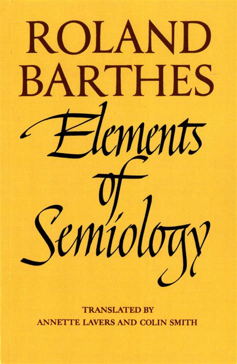 Elements of Semiology PDF