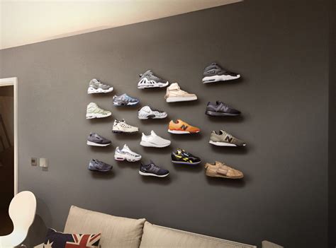 Elevate Your Footwear Collection with a Mesmerizing Sneaker Wall Display