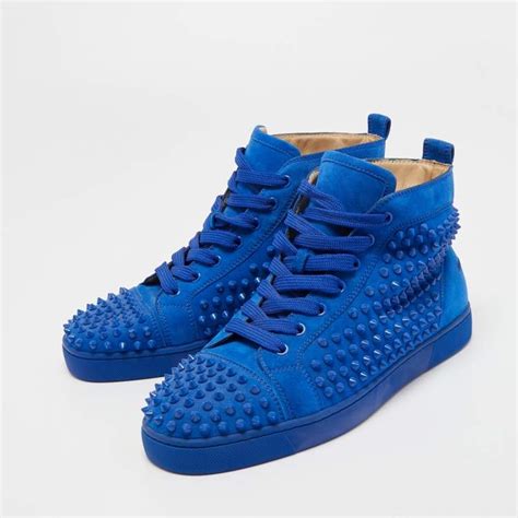 Elevate Your Style with Captivating Christian Louboutin Blue Sneakers