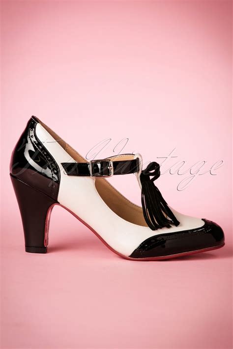 Elevate Your Style with Iconic 1950s Black and White Shoes