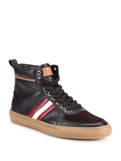 Elevate Your Style with On-Trend Leather Hi Top Sneakers
