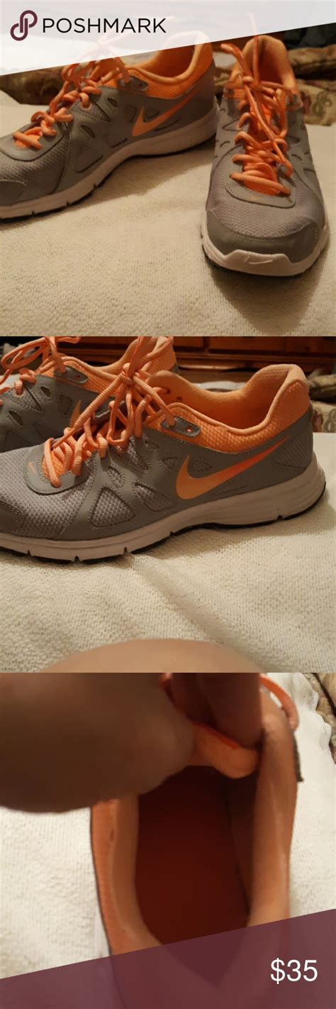 Elevate Your Style with Stunning Gray and Orange Nike Shoes