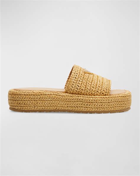 Elevate Your Summer Wardrobe: Discover the Versatility of Raffia Single-Band Platform Slides in Black