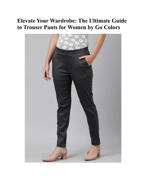 Elevate Your Wardrobe: A Comprehensive Guide to Briggs Women's Pants