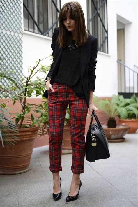 Elevate Your Wardrobe with the Timeless Charm of Plaid Slacks for Women