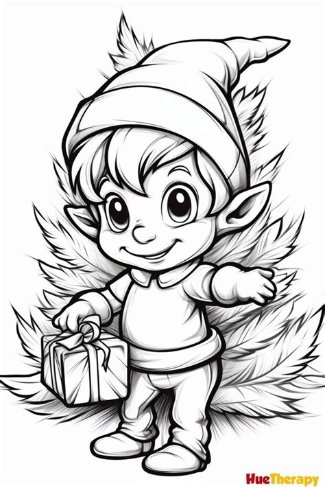 Elf Coloring Pages Printable