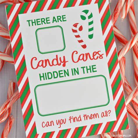 Elf On The Shelf Find The Candy Canes Printable