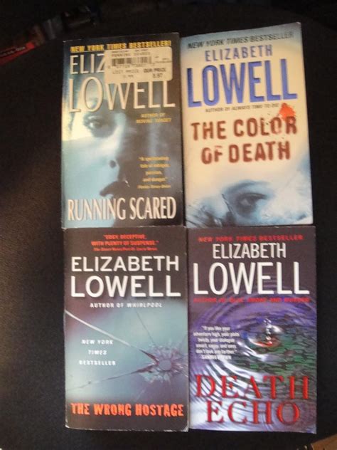 Elizabeth Lowell 4 books collection Running ScaredThe Color of DeathThe Wrong HostageDeath Echo Kindle Editon