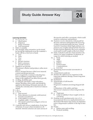 Elsevier Study Guide Answers Epub