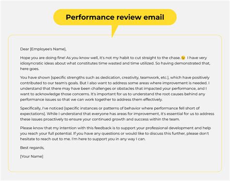Email Review Template