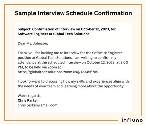 Email to Ask for Interview Schedule: A Guide to Nailing Your Request