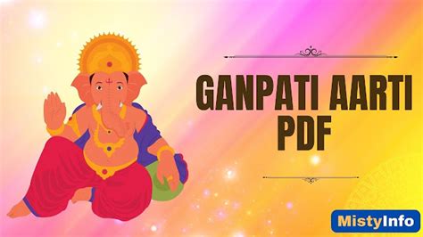 Embark on a Devotional Journey: Download Your Free Ganpati Aarti PDF Today!