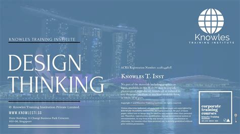 Embark on a Transformative Journey with Design Thinking Course Singapore