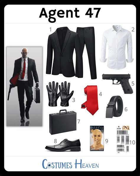 Embark on the Ultimate Mission with the Iconic Agent 47 Costume: The Suit that Strikes Fear into the Shadows