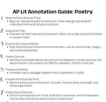 Embarking on a Literary Odyssey: Exploring AP Literature Poems