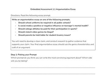 Embedded Assessment 1 Springboard Answers Pg 95 Reader