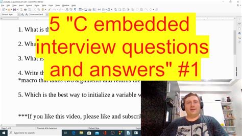 Embedded C Interview Questions Answers PDF