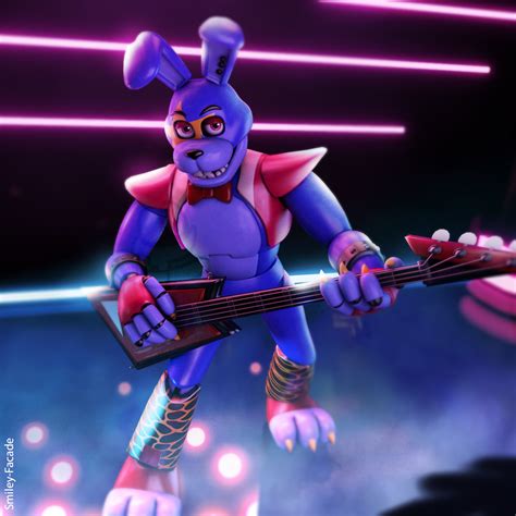 Embody the Enigmatic Glamrock Bonnie with Our Exclusive FNAF Metal Costume