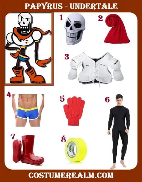 Embody the Legendary Papyrus with an Authentic Undertale Costume