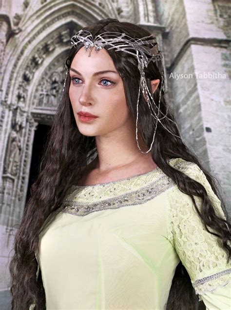 Embodying the Grace and Spirit of Arwen in a Lord of the Rings Cosplay