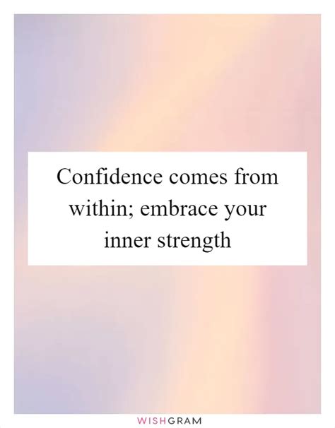 Embrace Inner Strength and Confidence: