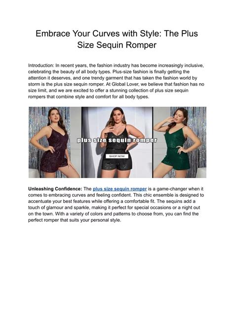 Embrace Your Curves: A Comprehensive Guide to Finding the Perfect Large Women's Clothing