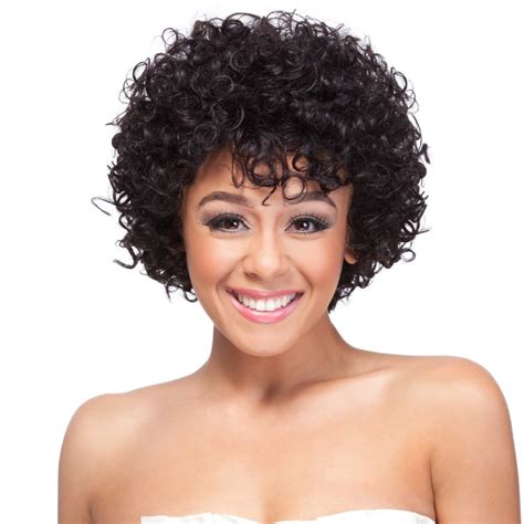 Embrace the Allure of Black Curly Short Synthetic Wigs