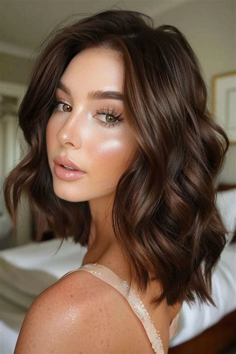 Embrace the Allure of Short Brunette Hair with Highlights