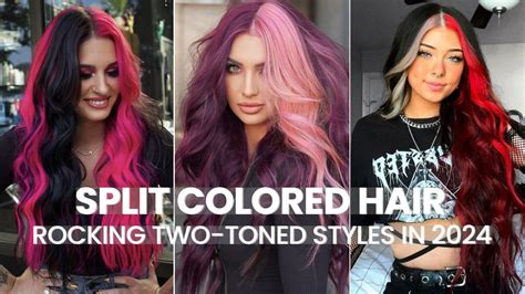 Embrace the Bold and Beautiful Split Colored Hair Trend