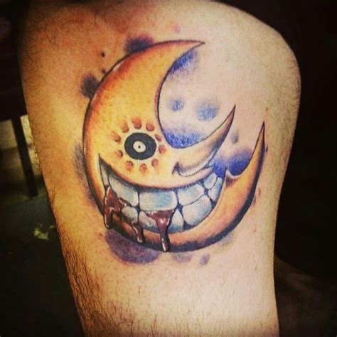 Embrace the Cosmic Duality: A Journey into the Soul Eater Sun and Moon Tattoo