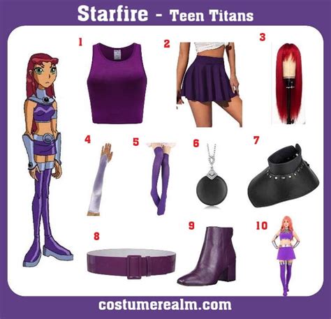 Embrace the Cosmic Radiance: A Comprehensive Guide to the Starfire Titans Costume