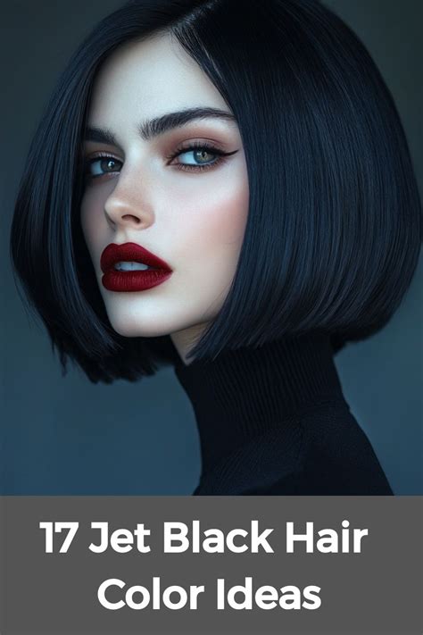 Embrace the Deepest Hue of Darkness with Jet Black Hair