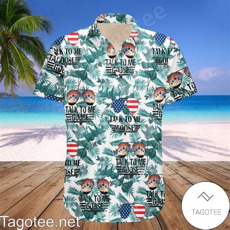 Embrace the Maverick Spirit with the Goose Top Gun Hawaiian Shirt