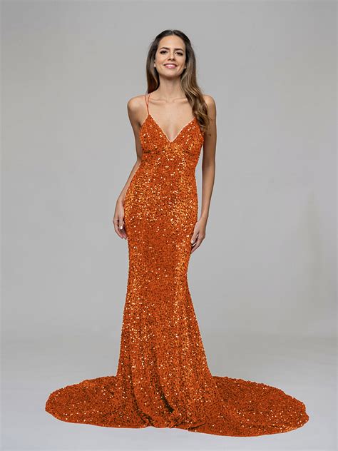 Embrace the Radiant Glow of Burnt Orange Formal Dresses