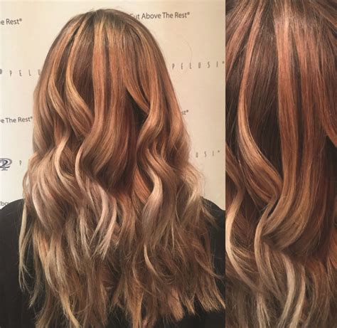 Embrace the Shimmering Allure of Long, Copper Waves