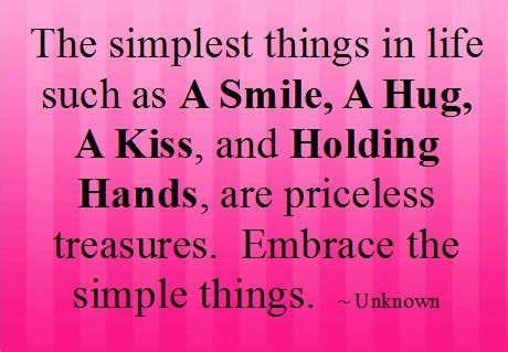 Embrace the Simple Things: