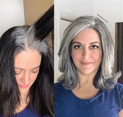 Embrace the Timeless Allure of Brown Grey Hair Extensions
