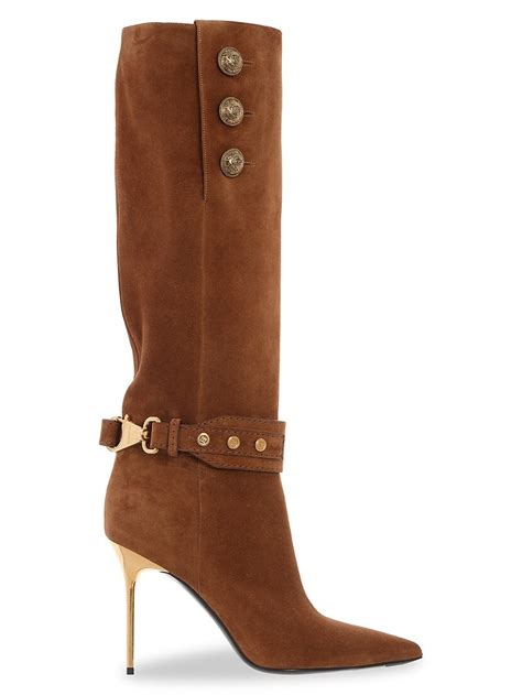 Embrace the Timeless Elegance of Tall Suede Boots in Brown